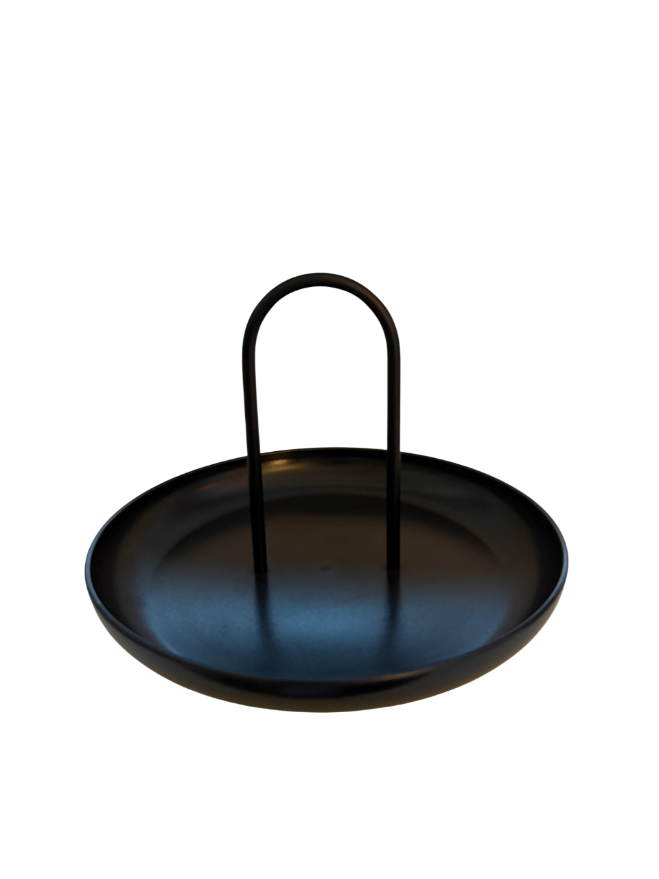 Ablage Tablett „CARRY TRAY NOIR“ – matt schwarz mit Henkel