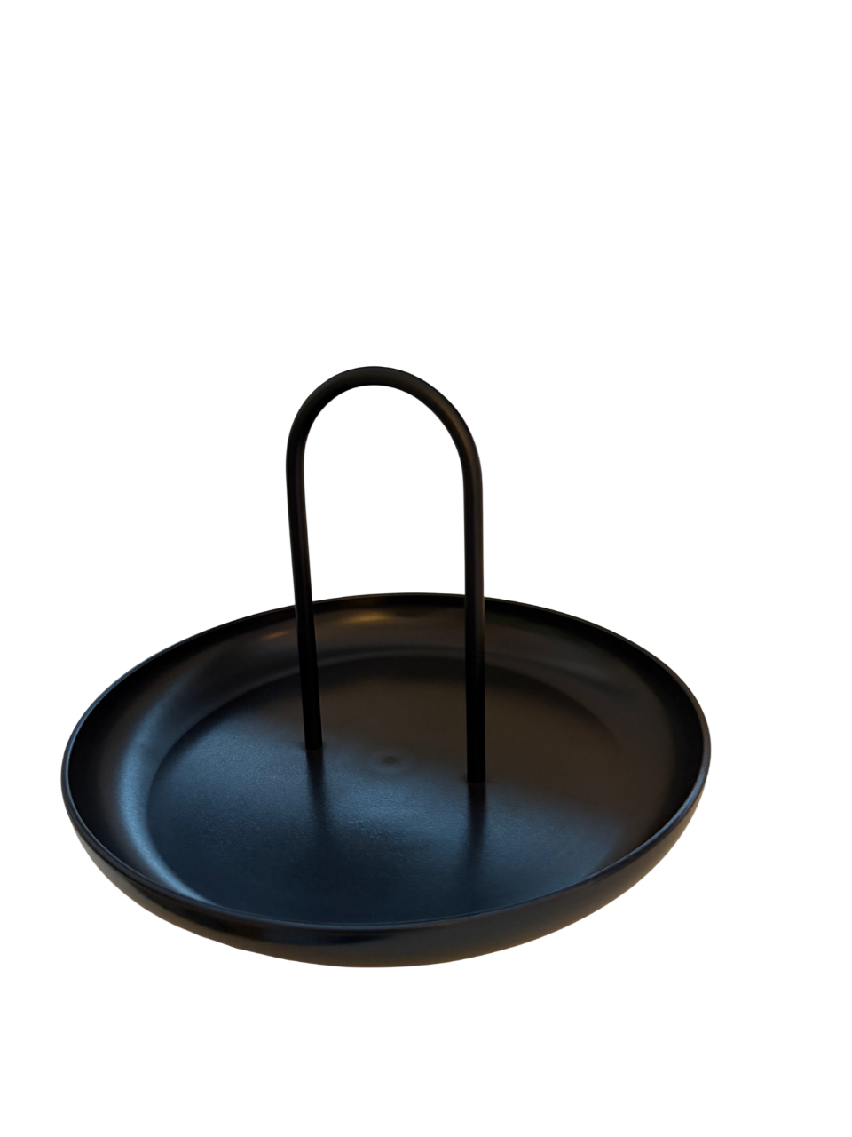 Ablage Tablett „CARRY TRAY NOIR“ – matt schwarz mit Henkel