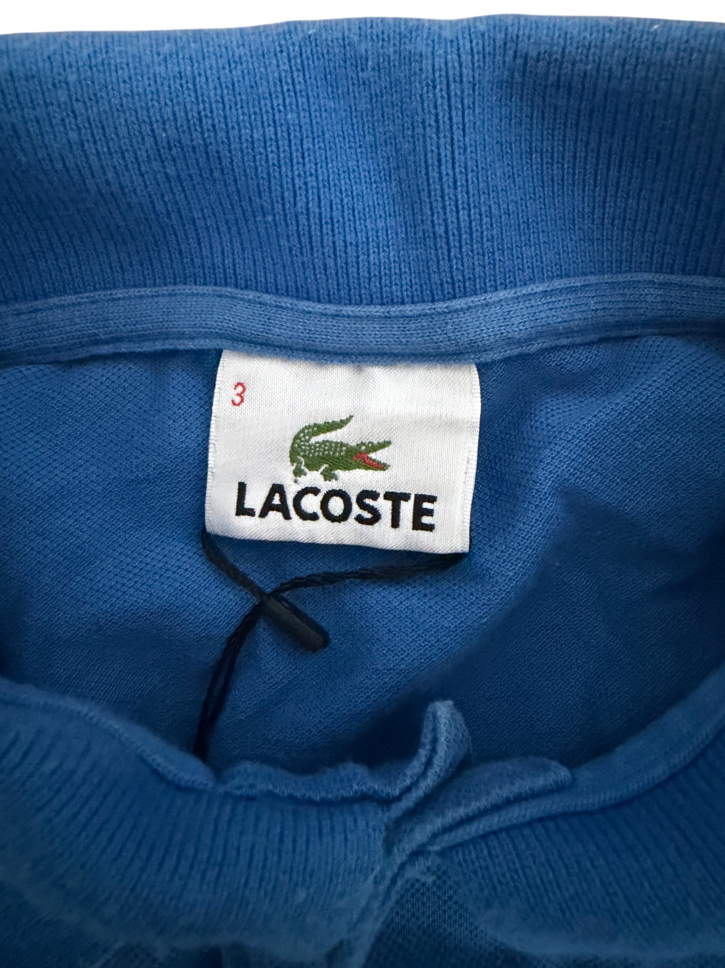 Lacoste Langarm Poloshirt Blau Größe 3