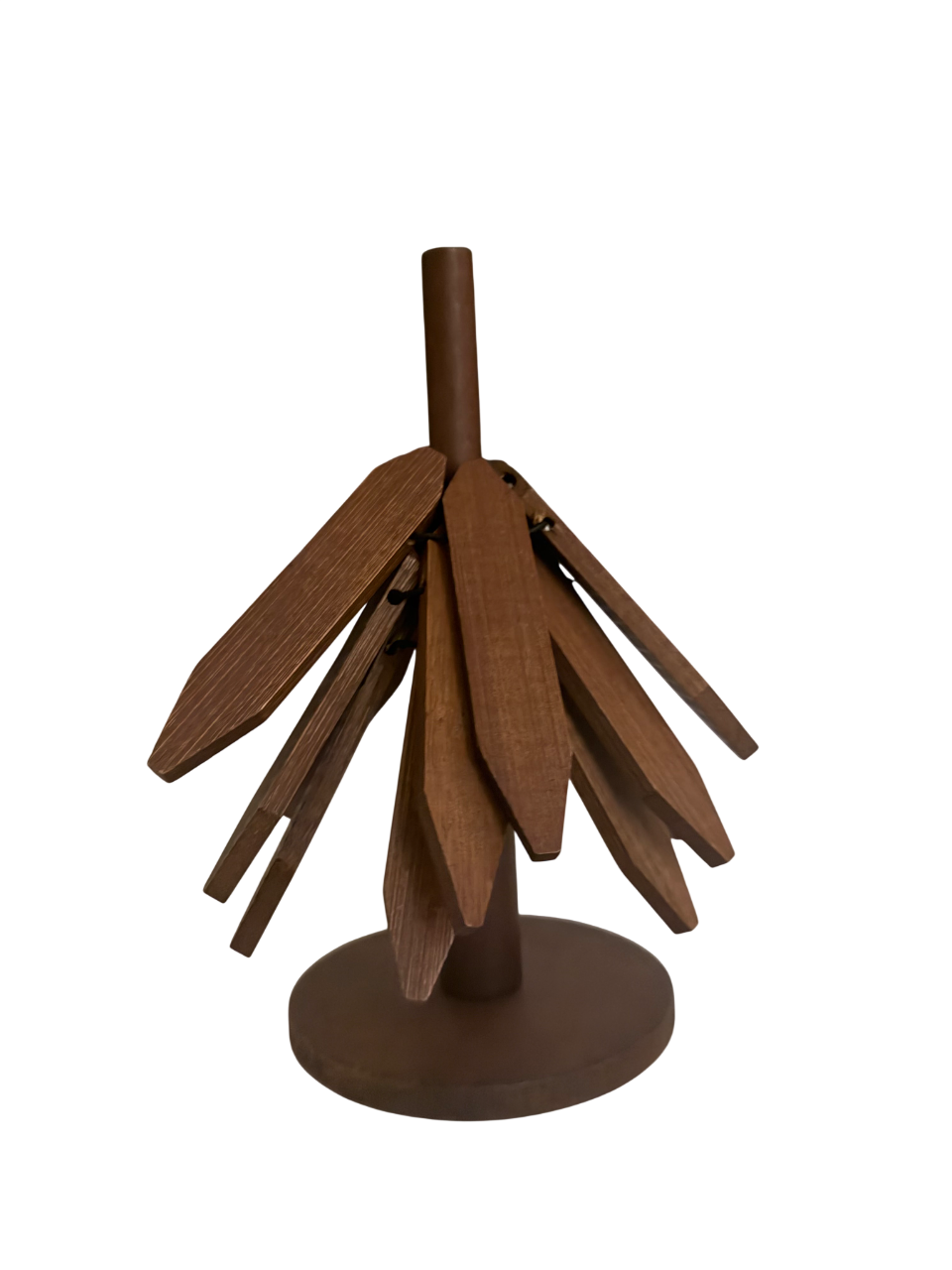 LIGNO PETAL – 3-teiliges Holz-Untersetzer-Set (klein)