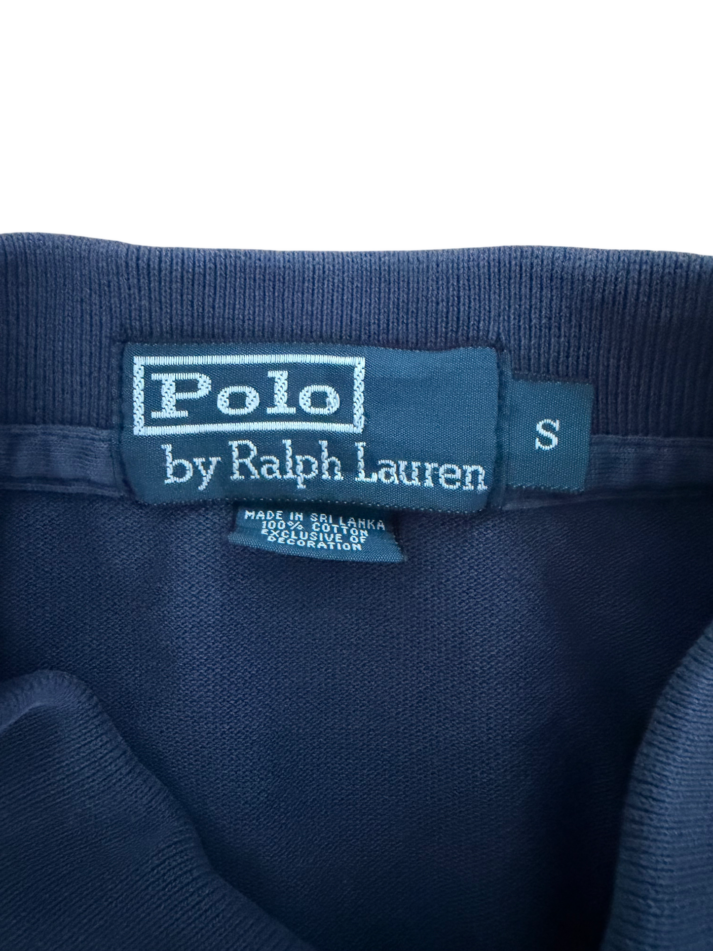 Polo Ralph Lauren Langarm Poloshirt Dunkelblau Größe S