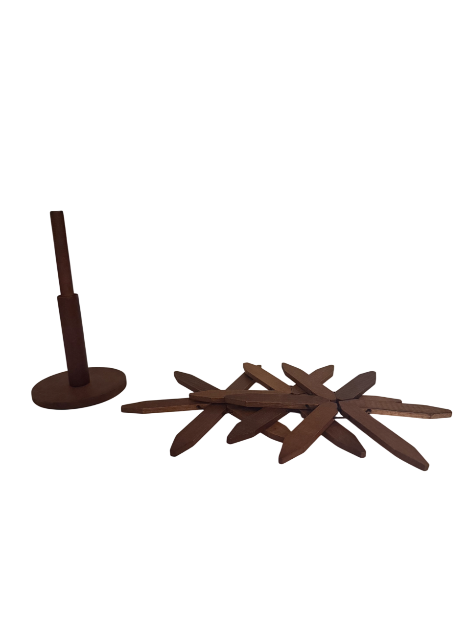 LIGNO PETAL – 3-teiliges Holz-Untersetzer-Set (klein)