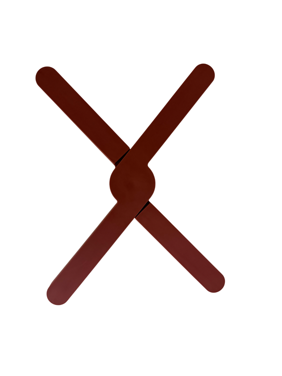 FoldWood Red – Klappbarer Holz-Topfuntersetzer