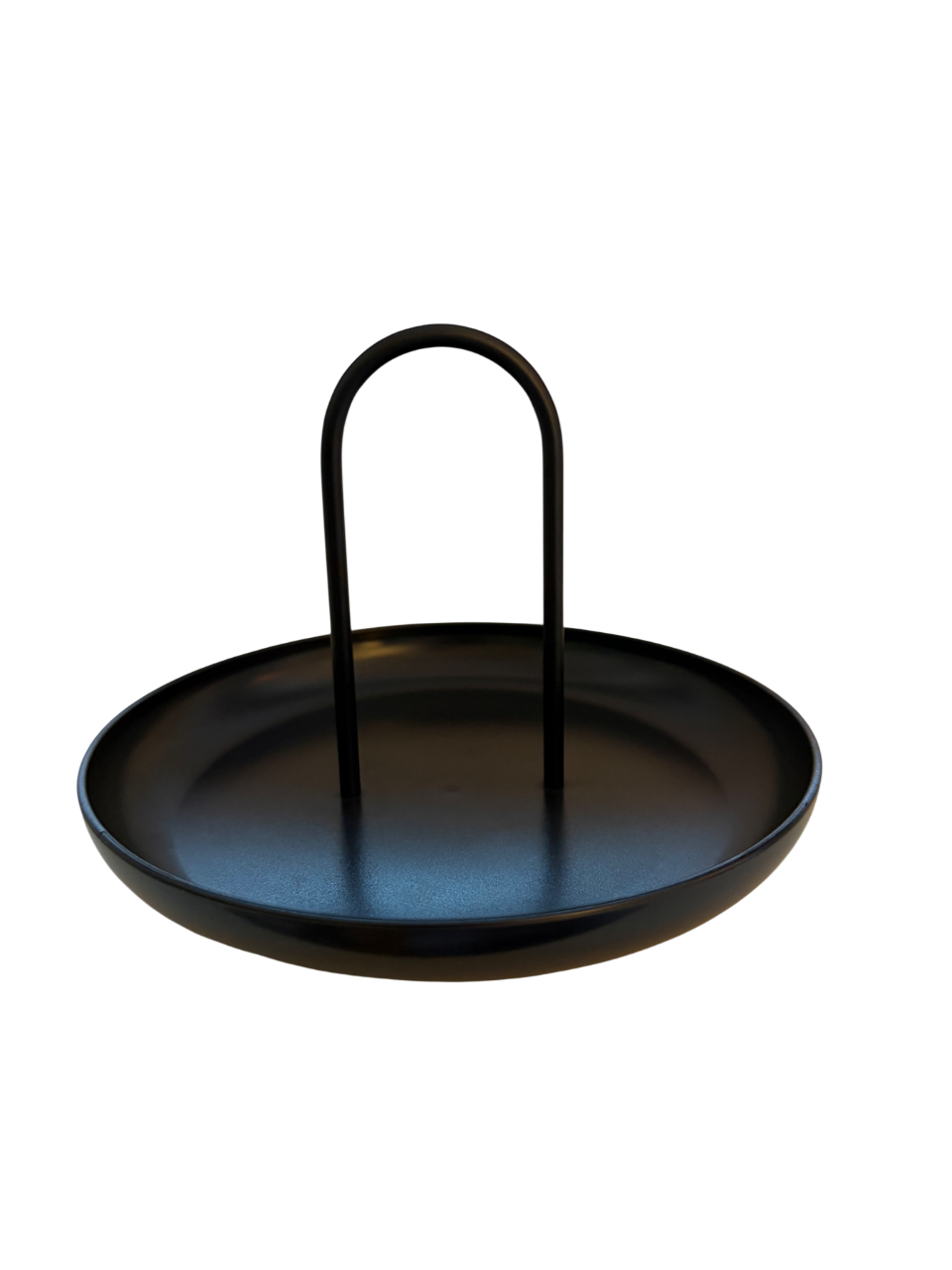 Ablage Tablett „CARRY TRAY NOIR“ – matt schwarz mit Henkel